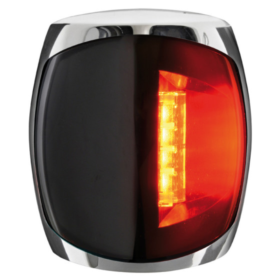 Feux de navigation à LED Sphera III jusqu'à 20 m Variante ou Accessoires Réduit:navigation Sphera III 112,5° G inox rouge *11.06