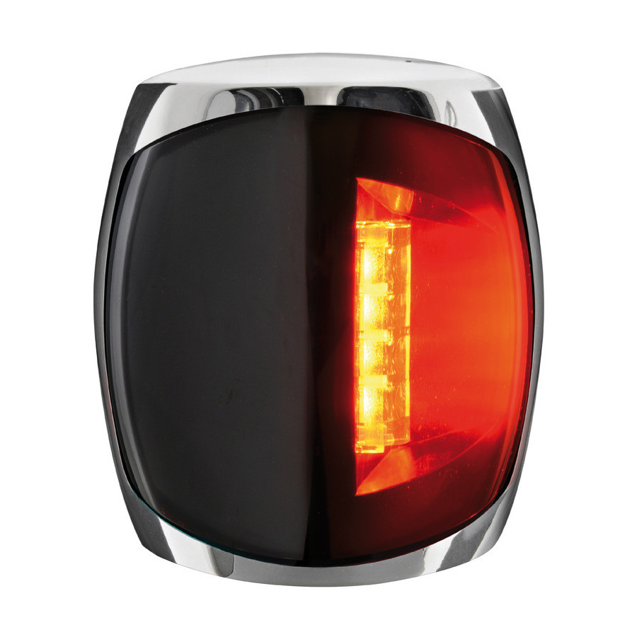 Feux de navigation à LED Sphera III jusqu'à 20 m Variante ou Accessoires Réduit:navigation Sphera III 112,5° G inox rouge *11.06
