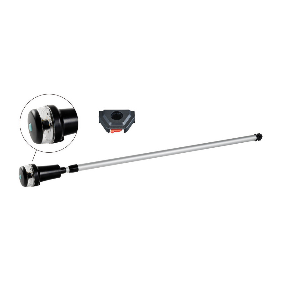 Feux LED de navigation indépendants multifonction sur hampe télescopique Variante ou Accessoires Réduit:navigation blanc 360° su