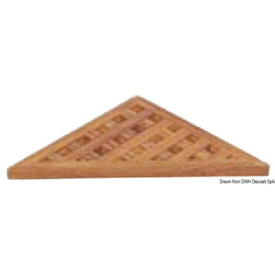 Caillebotis triangulaire pour accessoires de douche ARC 