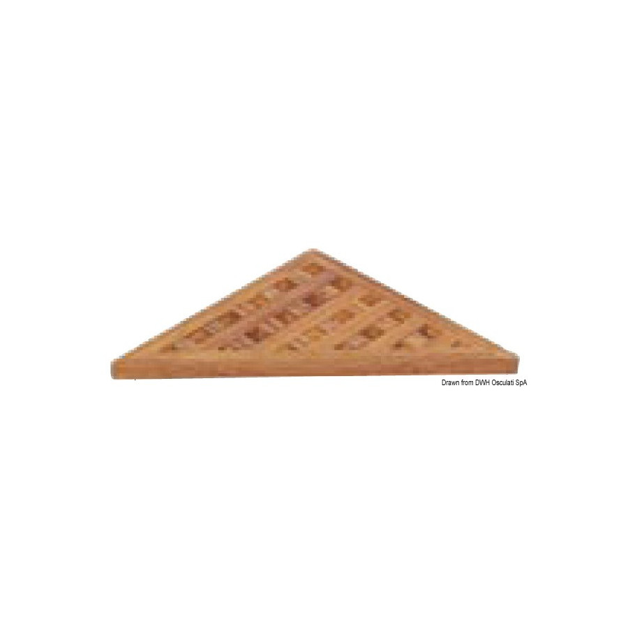 Caillebotis triangulaire pour accessoires de douche ARC 