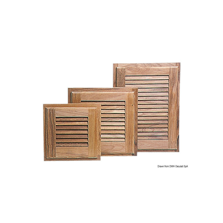 Petites portes à persienne avec encadrement ARC 