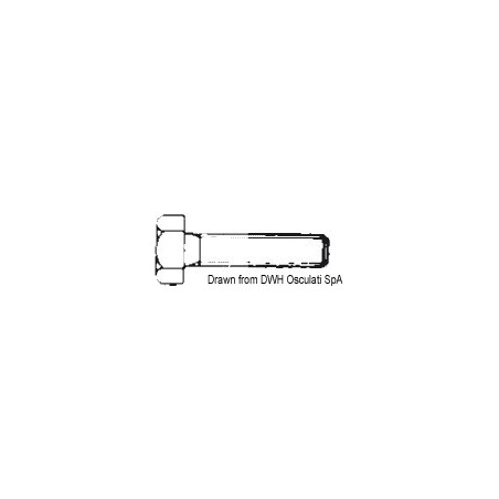 Vis tête hexagonale entièrement filetée UNI 5739 DIN 933