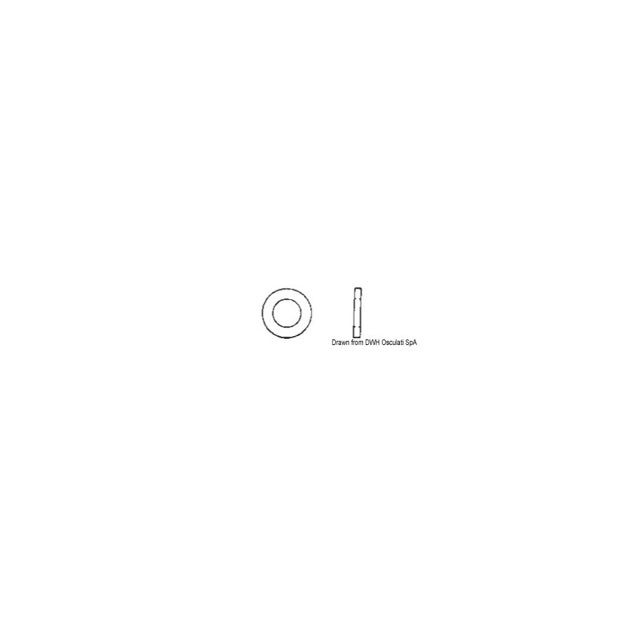 Rondelles plates normales UNI 6592 DIN 125 