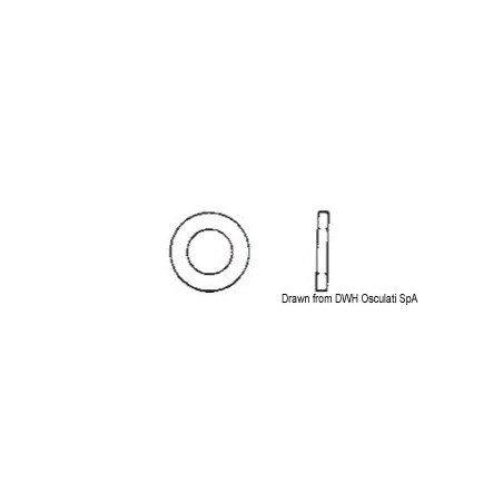 Rondelles plates normales UNI 6592 DIN 125