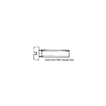 Vis tête cylindrique entièrement filetée fendue pour tournevis, UNI 6107 DIN 84