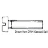 Vis tête cylindrique entièrement filetée fendue pour tournevis, UNI 6107 DIN 84