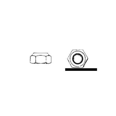 Ecrous hexagonaux indésserables type haut DIN 982