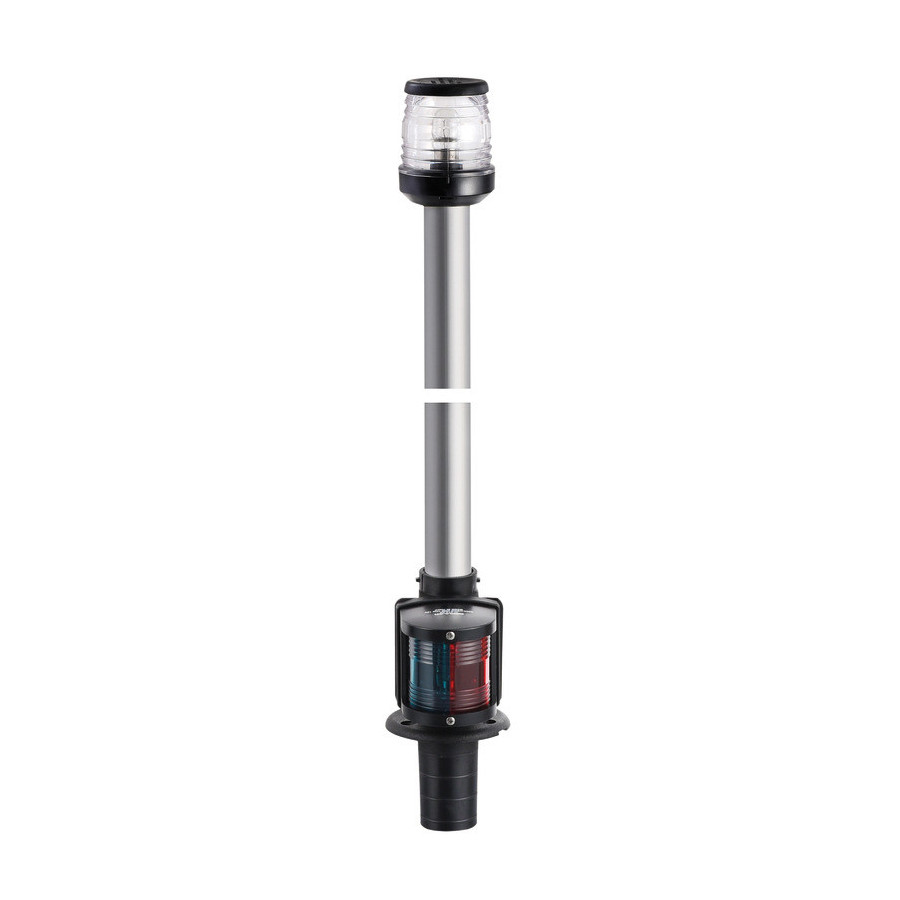 Hampe Classic combinée en aluminium Variante ou Accessoires Réduit:à encastrer 100 cm feu 360° rouge/vert *11.125.00*