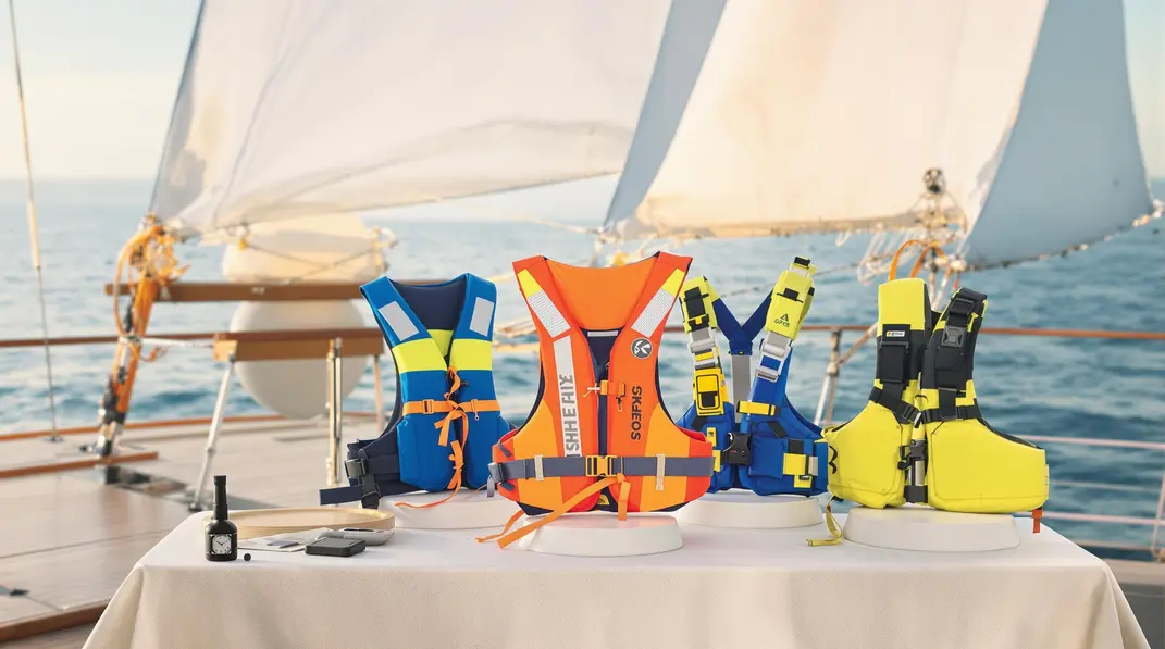 Une sélection de gilets automatiques alliant design moderne et sécurité.