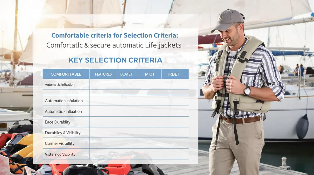 Une sélection de gilets automatiques alliant design moderne et sécurité.