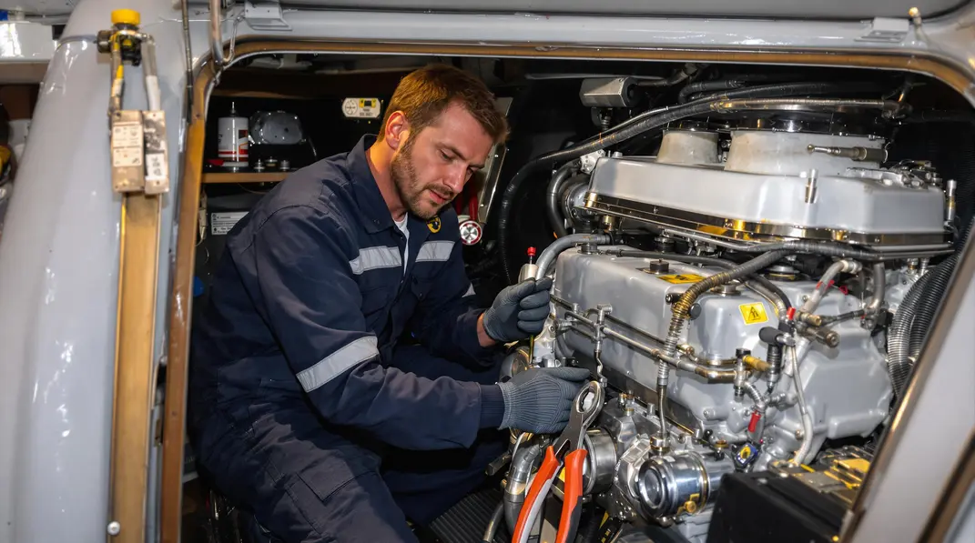 Inspection complète du gréement pour assurer sécurité et fiabilité.