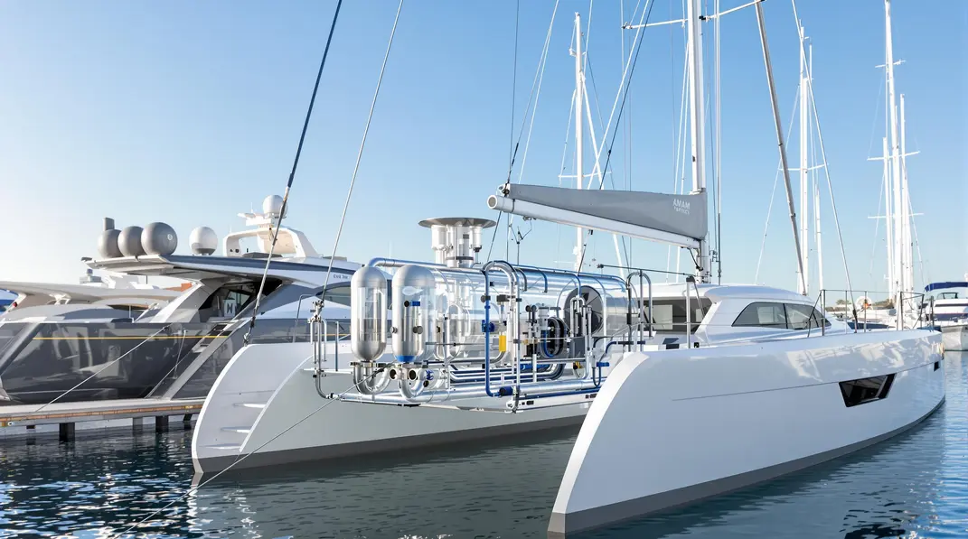 Port intégrant des solutions écologiques pour protéger l’environnement marin.