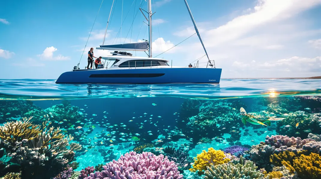 Port intégrant des solutions écologiques pour protéger l’environnement marin.