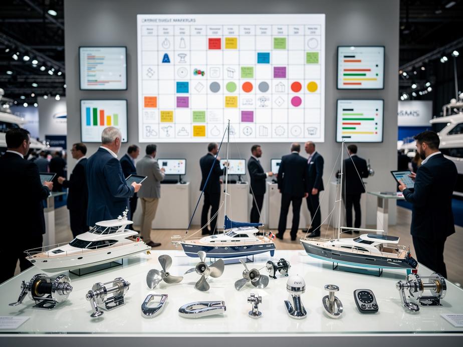 Présentation des dernières innovations technologiques pour bateaux et équipements lors d’un salon nautique européen en 2026.